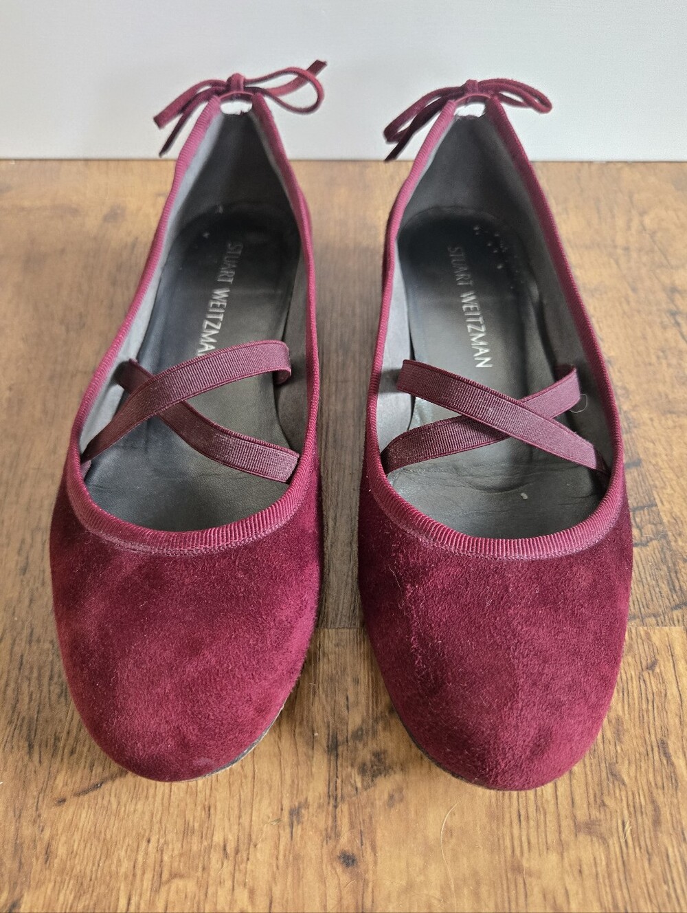 Stuart Weitzman velvet ballet flats